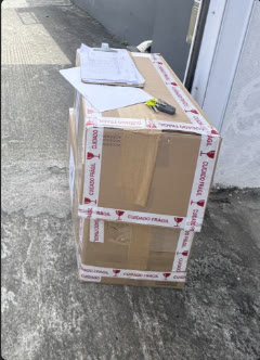 Caixas prontas para o envio ao Full